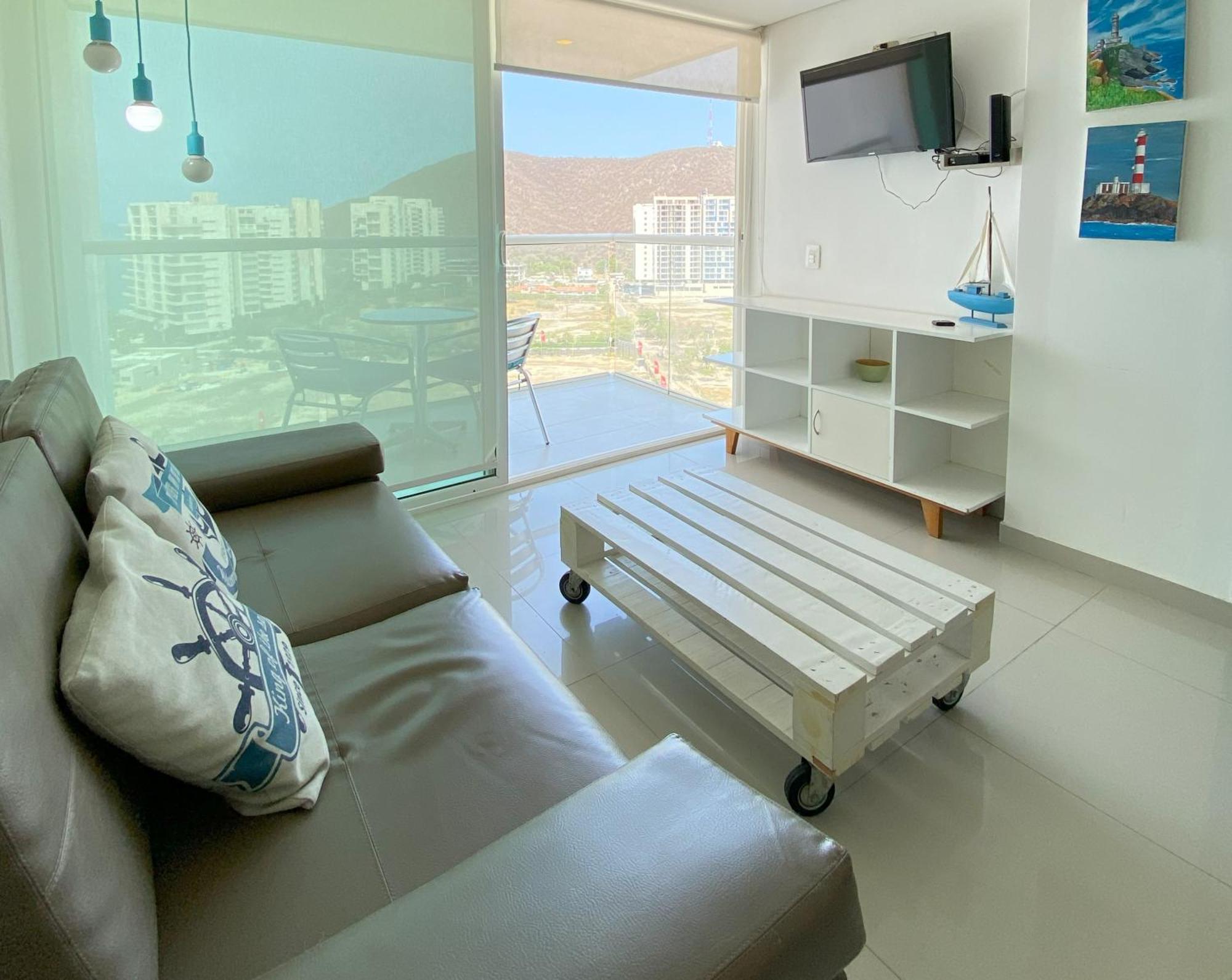 Edificio Areia En Pozos Colorados, Apto 2 Habitaciones 2 Banos Santa Marta Dış mekan fotoğraf
